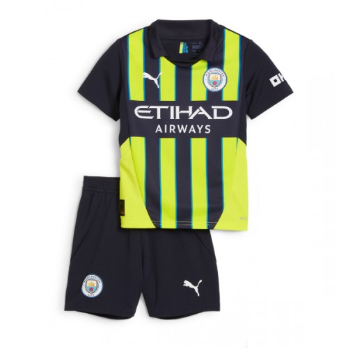 Fotbalové Dres Manchester City Dětské Venkovní 2024-25 Krátký Rukáv (+ trenýrky)